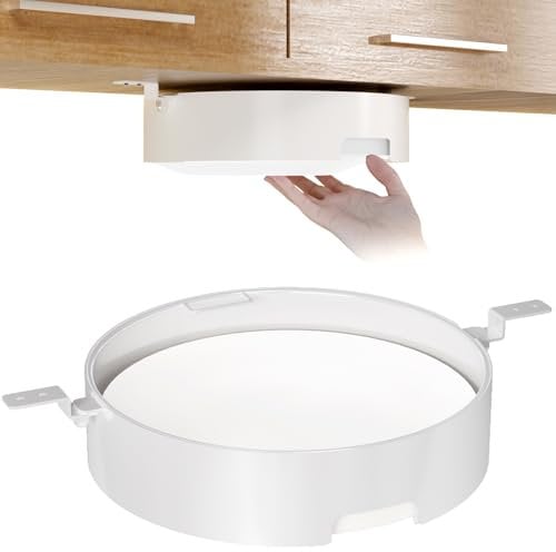PAPAGIFTREE 10-inch Paper Plate Dispenser Under Cabinet, Paper Plate Holder, Mounts Under Cabinets or Shelves