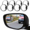 deemars 8Pcs Toter-Winkel-Spiegel, Auto Seitenspiegel Toter Winkel, Runder HD Glas Konvex 360°Weitwinkel Seitenrückspiegel mit ABS Gehäuse, Automotive Exterior Zubehör Autospiegel für Autos SUV