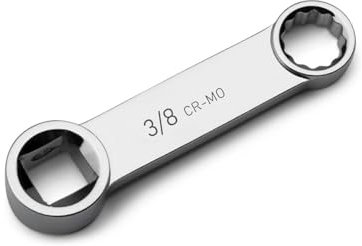 FLZOSPER 3/8-Inch 12 Point Box End Torque Adapter Extension 3/8’’ Drive Durable Torque Wrench Adapter for Torquing in Hard to Reach Places