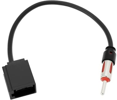 YINETTECH 1 Stück Autoradio-Antennenadapter ISO-Antennenverlängerung Stereo Kompatibel mit Volvo S40 S60 S70 S80 V70 XC70 V40 Antenne Schwarz