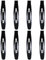 Lot de 8 pinces à cheveux antidérapantes en métal noir de 6,2 cm pour fille