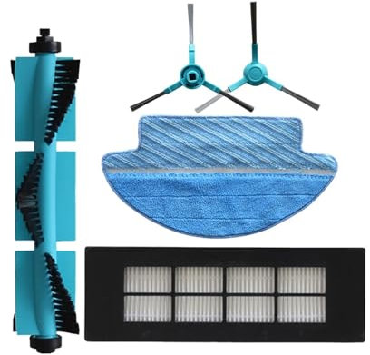 YIKRAOS Cepillo Rodillo Filtro Cepillo Lateral Filtro Depósito Agua Compatible Cecotec Conga Serie 3090 Piezas Aspiradora Mopa Almohadilla Paño Accesorio(4)