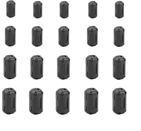 20 x Ferritkerne, Rauschunterdrückung, Filterring-Clips auf Draht für RFI-Kabel