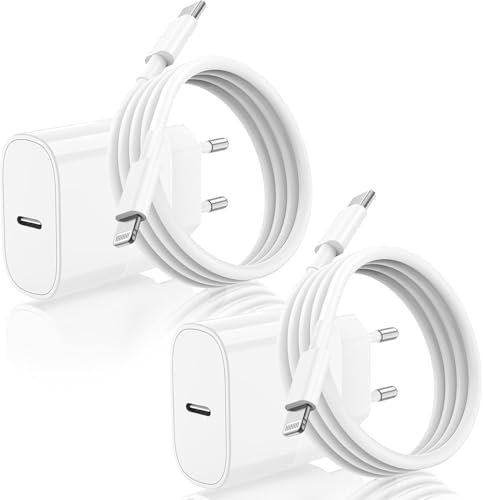 2Pack Chargeur Rapide iPhone 14 13 12 11, MFi Certifié 20W USB C Chargeur avec Lightning Câble iPhone Apple Original 2M pour iPhone 14 13 12 11 Plus Pro Max SE XR XS X 8/7/6/se/iPad
