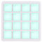 YIWEOG MIDI-Controller-Pad, 16 Anschlagdynamische RGB-Hintergrundbeleuchtungspads, MIDI-Keyboard-Beat-Maschine, BT-Verbindung, Tragbares MIDI-Pad, DJ-Musik-Arrangement,
