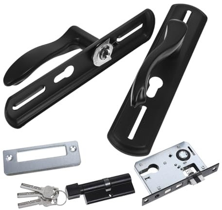 Holibanna Yale Door Lock Handle Heavy Duty Locking Knob Aluminum Alloy Easy Install