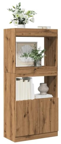 Lauuoeriau Furniture Item Home Highboard Artisian Oak 63x33x140 cm Engineered Wood-Möbel