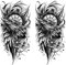 Lot de 2 feuilles de tatouage temporaire Aigle Tattoo Oiseau de proie Tattoo Eagle Tattoo NAG114x2