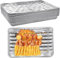 Mounteps Grand plateau de barbecue en papier d'aluminium cuisson plaque de cuisson conteneur alimentaire liner (10)