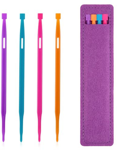 4 Pcs That Purple Thang,Sewing Notions Sewing Stiletto Tool Multifunctional Sewings Accessories and Supplies for Sewings Craft Projects Use(1Set, 4 Color)