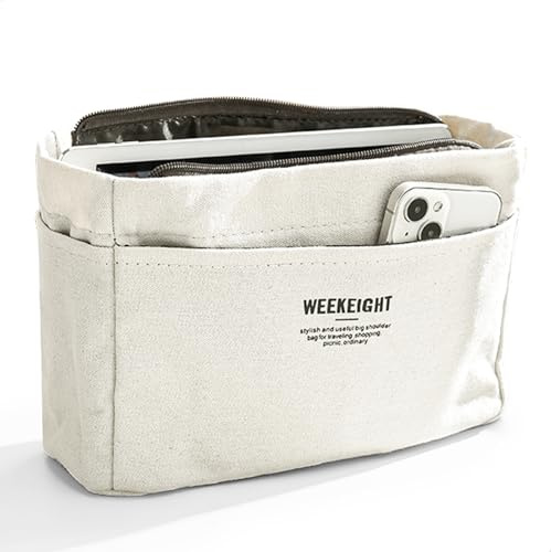 jinminamz Väska Organisatör Damväska, Organisatör Väska 28 x 15 x 11 cm, Multi-Fack Organisatör Väska Organisatör Lämplig För Daglig Förvaring Och Organisering