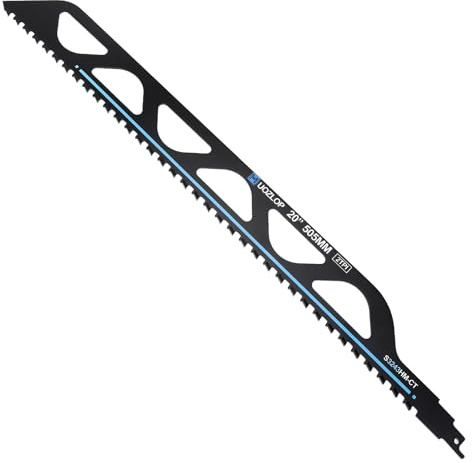 MUOZLOP 505mm Säbelsägeblätter Stein，1 Stück säbelsägeblätter hartmetall ，steinsäge，Sägeblätter Säbelsäge für Porenbeton, Metall，Ziegel，Beton (1, 505mm)
