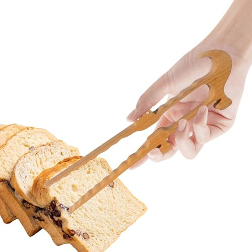 Pinze In Legno, Pinze Per Muffin, Utile Gadget Da Cucina Con Magnete Per Servire Bacon Bagel Torta Muffin BBQ