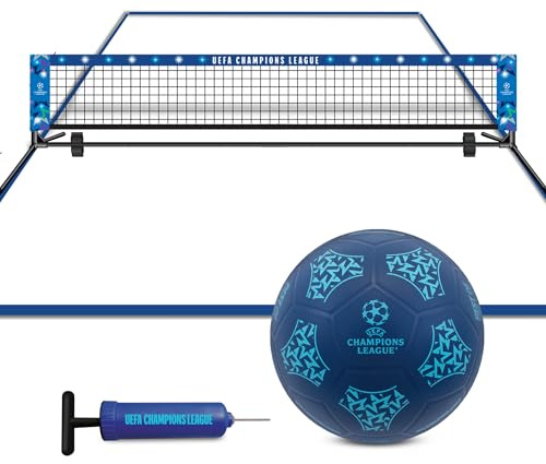 Hy-Pro Officially Licensed UEFA Champions League Football Tennis - UCL, Merchandise, With LED Lights, Size 5 Playground Ball and Pump Included