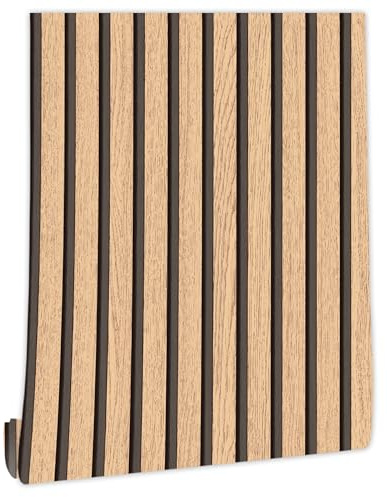myforHD Papier peint autocollant, aspect bois, autocollant, 44cmx300cm, effet 3D, moderne, décoratif, pour meubles, porte murale, imperméable