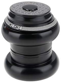 YINETTECH Juego de Dirección de Aleación de Aluminio de 34-34 Mm para Horquilla Delantera de 34 Mm con Cuadro de Acero Y Tubo de Dirección