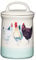 KitchenCraft Apple Farm Hand-Finished 'Hazel Hen' Ceramic Airtight Storage Jar, 10.5 x 17.5 cm (4 x 7) - Cream / Green