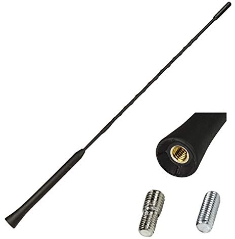 tomzz Audio 1200-014 Barre de remplacement voiture Barre courte toit barre d'antenne 41cm M5/6 compatible avec VW Golf 4 5 6 7 Polo Passat UP Opel Astra Corsa Audi Dacia Hyundai Toyota Yaris Renaul...