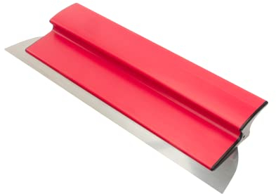 Trevendo Profi Flächenspachtel mit Z-Griff Flexogrip - 0,3 mm Edelstahlklinge - extra leicht, für Trockenbau, Wände und Decken Verputzen - Fassadenspachtel, Breitspachtel - 45 cm