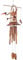 Ca.100cm Riesen Vogel Windspiel Klangspiel Mutter mit Kind Garten Wetterfest Bambus