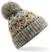 ASVP Shop Korkenzieher-Kabel gestrickte Pudelmütze Einfach Herren Damen Mütze Warme Winter-Pom-Wollmütze
