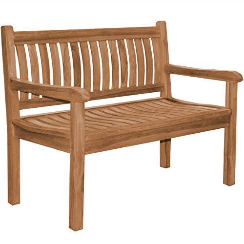 Teako Design Gartenbank Arezzo Teak Massivholz Breite 120 cm