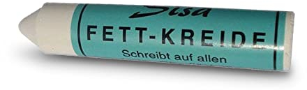 Sisa Fettkreide - Reifenkreide Weiß - 1 Stück Reifen-/Universalkreide - wetterfeste Markierungen auf vielen Untergründen