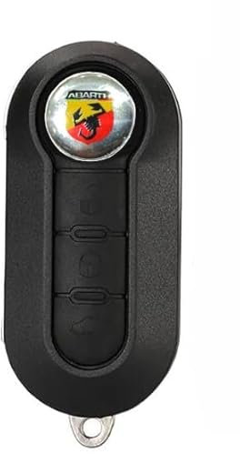 Ricambio Chiave per Telecomando Guscio con Lama a 3 TastiCOMPATIBILE PER 500 ABARTH + LOGO