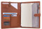 Wonderpool A4 Leder Schreibmappen Portfolio Dokumenten Halter Ringbuch Herausnehmbar Klemmbrett mit Multifach Aschen und Legal/Breit Liniert Pad für Business Organisatoren Konferenz (Braun)