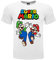 T Shirt Mario e Luigi. Maglietta Ufficiale Super Mario. 100% Cotone. Colore Bianco con Logo. Prodotto su Licenza. Taglie da Bambino/Ragazzo. (14-15 Anni)