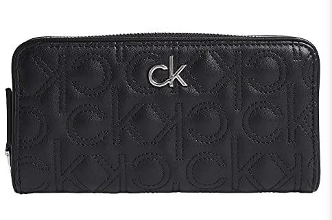 Calvin Klein RE-LOCK Z/A WALLET LG QUILT, schwarz(black), Gr. ONE SIZE