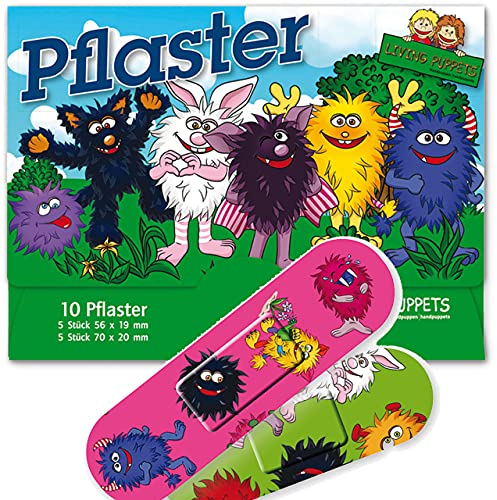 10 Kinderpflaster * MONSTER * von Lutz Mauder | 14628 | Pflaster Pflasterbriefchen Kinder Heftpflaster