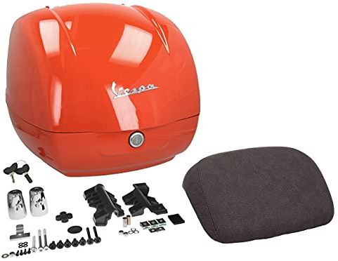 Scooter-ProSports Topcase original Piaggio 36 Liter für Vespa GTS 125, 300 CCM ab Baujahr 2020 (orange Brick A11)