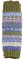 Pachamama Women 100% Wool Legwarmer Handknitted Fair Isle Pattern Olive Multicoloured Regular Fit Handmade Extra Warm
