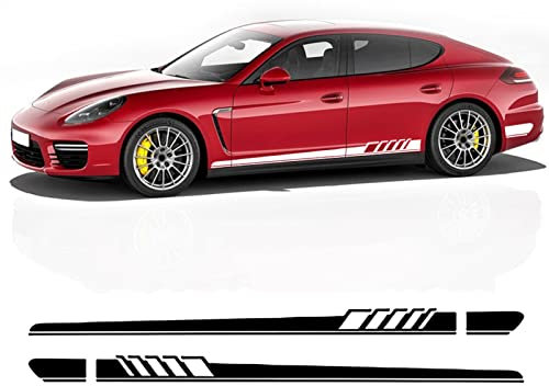 Auto Seitenaufkleber Aufkleber, Für Porsche Cayenne 958 955 957 GTS Panamera 971 970 Taycan 911 Zubehör Tür Seitenstreifen Rock Aufkleber Aufkleber