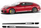 Auto Seitenaufkleber Aufkleber, Für Porsche Cayenne 958 955 957 GTS Panamera 971 970 Taycan 911 Zubehör Tür Seitenstreifen Rock Aufkleber Aufkleber