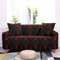 ZAHHYG Sofa Überzug Schwarz-Rote Geometrie Sofaüberwurf Sofabezug Stretchy Couchbezug Sofa Bezug Ecksofa Überwurf Sofabezüge Antirutsch Sofahusse Jacquard Sofaüberzug 3 Places (190cm-230cm)