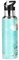 Lace Turquoise Roses White Gold Leave Water Bottle Drink Flask with Straw Lid Insulated Stainless Steel Thermos Bottle for Boys Girls Gym Sports Leakproof 600 ml