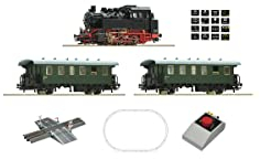 Roco 51161 H0 Analog Start-Set Dampflok BR 80 mit Personenzug