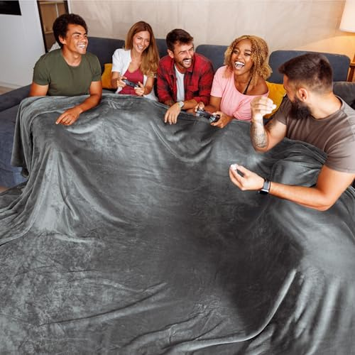 Bedsure GentleSoft Übergroße Decke für King-Size-Bett, 304,8 x 304,8 cm, extra große, weiche Fleece-Decken für Bett, Sofa, Couch, Reisen, Camping, Party, riesige Überwürfe, 304,8 x 304,8 cm