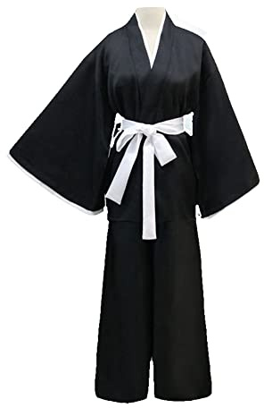 Jilijia Anime Kurosaki Ichigo/Kuchiki Rukia Cosplay Kostüm Japanische Samurai Kimono Outfits Halloween Karneval Anzug Cosplay Kostüm