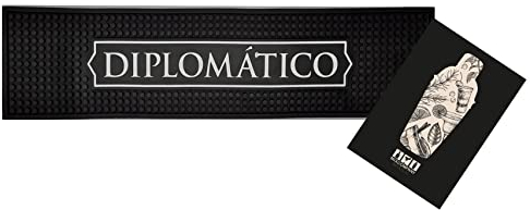 Mixcompany.de Bar & Glas Botucal Diplomatico Rum Barmatte Matte in schwarz Barunterlage/Barzubehör