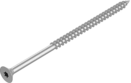 SECCARO Viti per truciolato 5 x 90 mm, in acciaio inox V2A VA A2, viti per legno con filettatura parziale, TX/esagono incassato, 100 pezzi