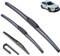 3-teiliges Scheibenwischer-Set for vorne und hinten, kompatibel mit Mazda CX-3 CX3 2014–2023, Windschutzscheibe, Windschutzscheibe, Fensterbürsten, 22 Zoll + 18 Zoll + 10 Zoll