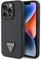 Guess GUHCP15LPCRTHCK Hülle für iPhone 15 Pro 6.1 Schwarz hardcase Croco Triangle Metal Logo