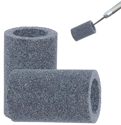 2 Stück Schleifsteine Rund,Dart Point Spitzer Darts,Dartpfeile Spitzer,Schleifstein Dartzubehör,Dart Sharpener Schleifsteine Metallspitzen für Steel Dartpfeile Mit Metallspitze