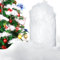 QXNDXQ Weihnachten Kunstschnee Dekor Flauschig Schneewatte Künstliche Schnee Bastelschnee für Weihnachtsbaum Winter Mantel Dorf Deko Innen Fake Schnee (140)