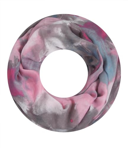 Majea Damen Loop Schal Schlauchschal Halstuch (880026) (rosa 14)