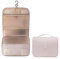 Qwesure Xixi Sac de voyage Trousse de toilette avec crochet portable Grande capacité pour femme Séparation sèche et humide Sac à main, Abricot, décontracté