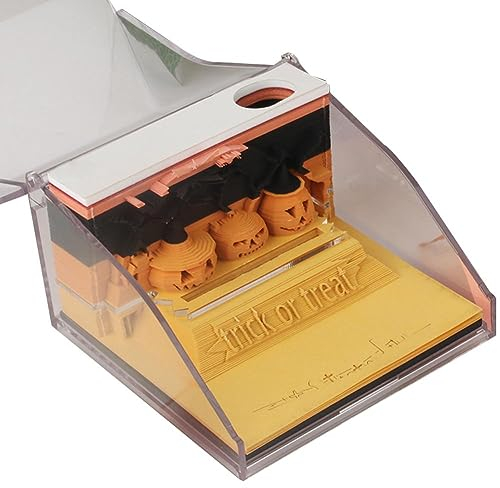 1 Pcs Weihnachten Glocke Geschenk 3D Hinweis Papier Anpassung Santa Landschaft Papier Anpassung Claus Architec Geschenk Carving Q5M2 Modell
